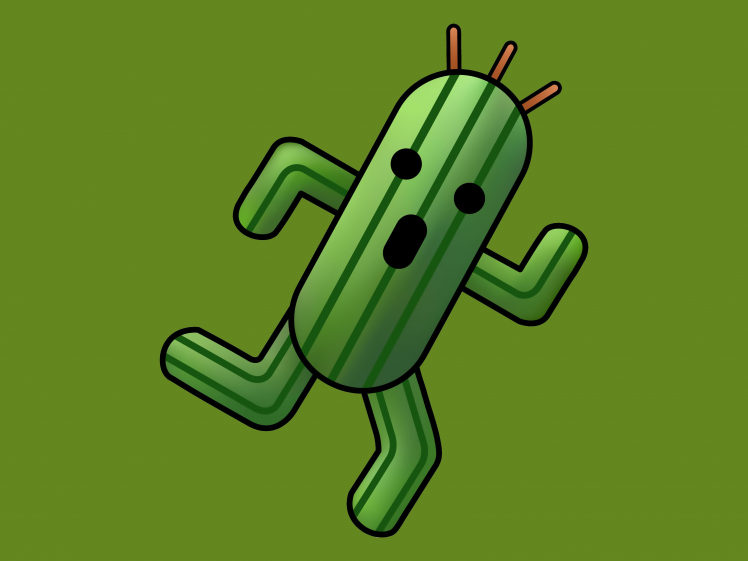 Cactus is Running HD Wallpaper Desktop Background