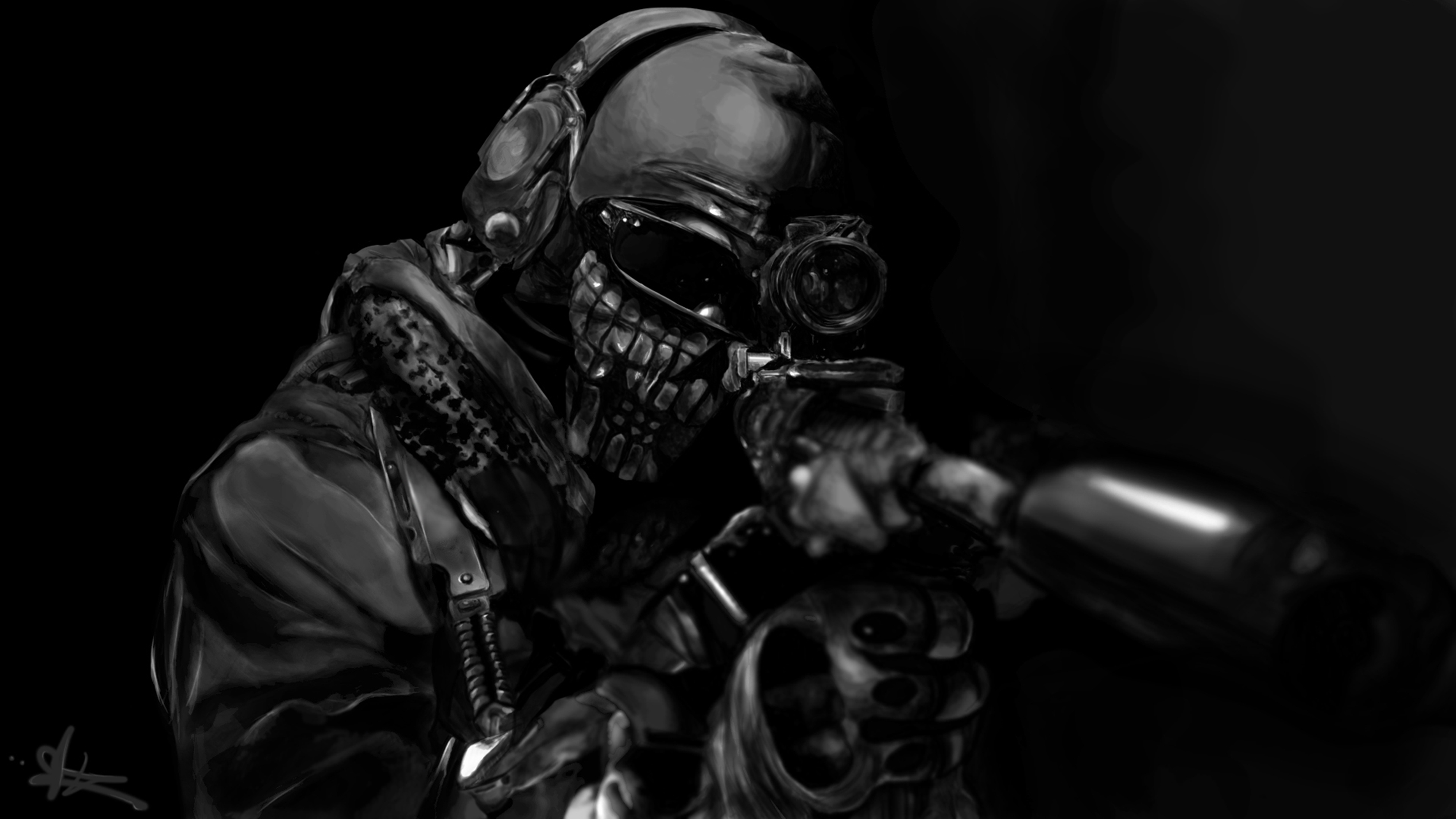 Call of Duty Black Soldier Wallpaper
