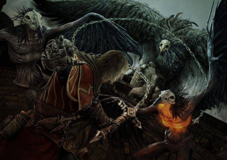 Castlevania fantasy warrior HD Wallpaper Desktop Background
