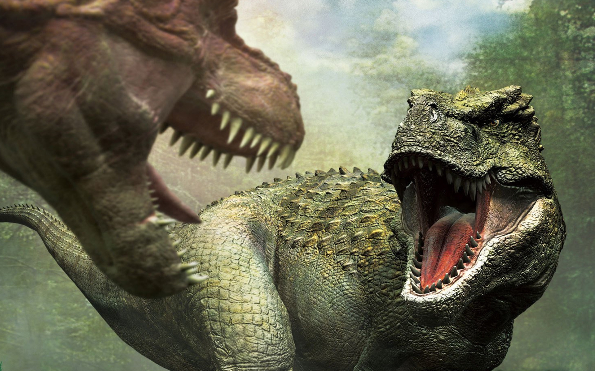 Dinosaurs Fight Wallpaper