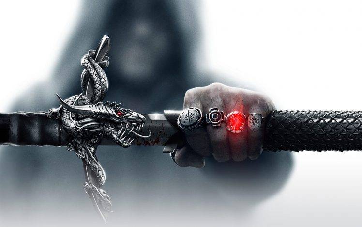 Dragon Age 3 Rings And Sword Artwork HD Wallpaper Desktop Background