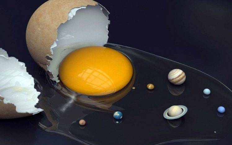 Egg solar system HD Wallpaper Desktop Background