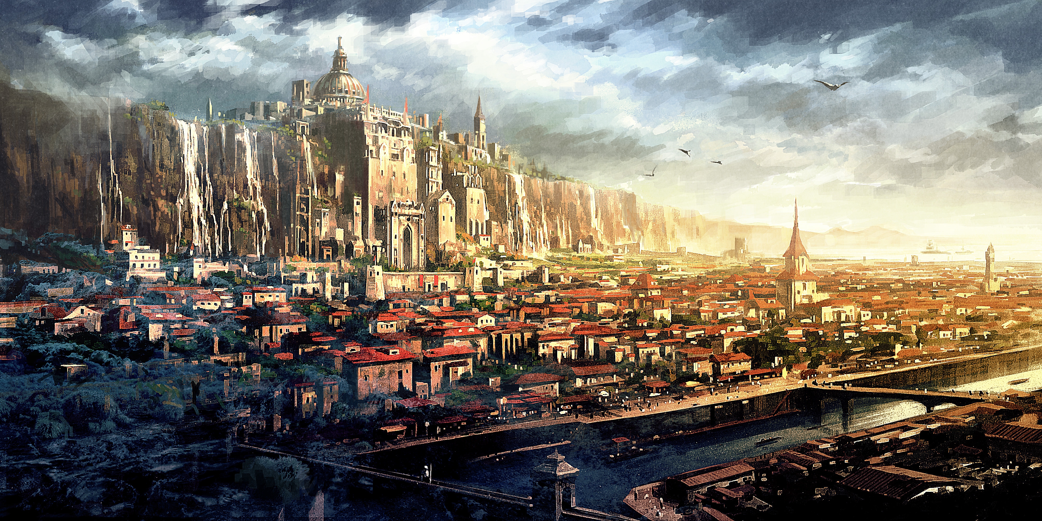Great Fantasy City Wallpaper