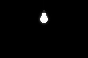 Light Bulbs Black Background