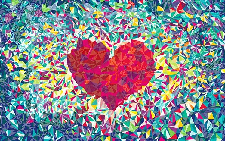 Love Heart Pattern HD Wallpaper Desktop Background