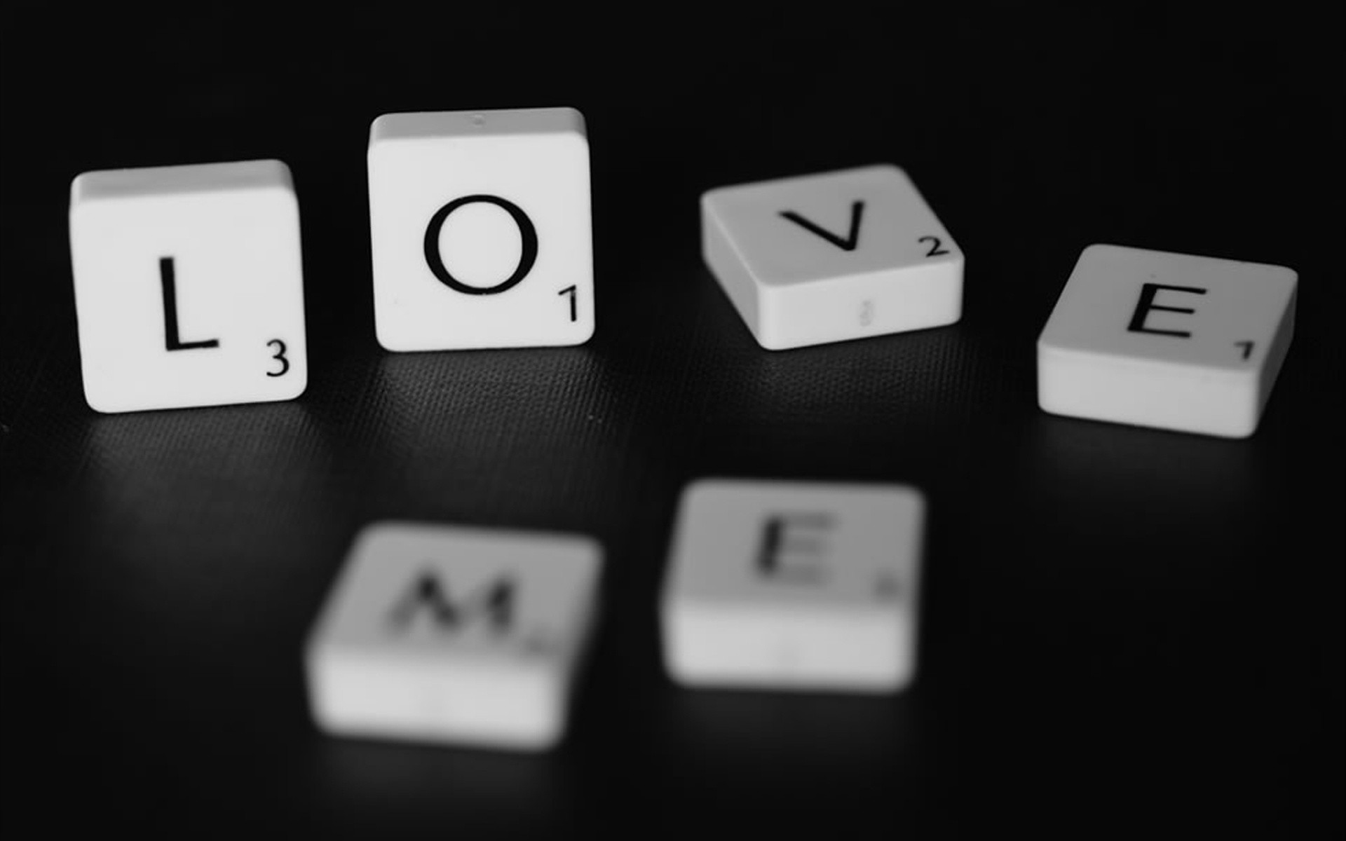 Love Text Scrabble Objects Wallpaper