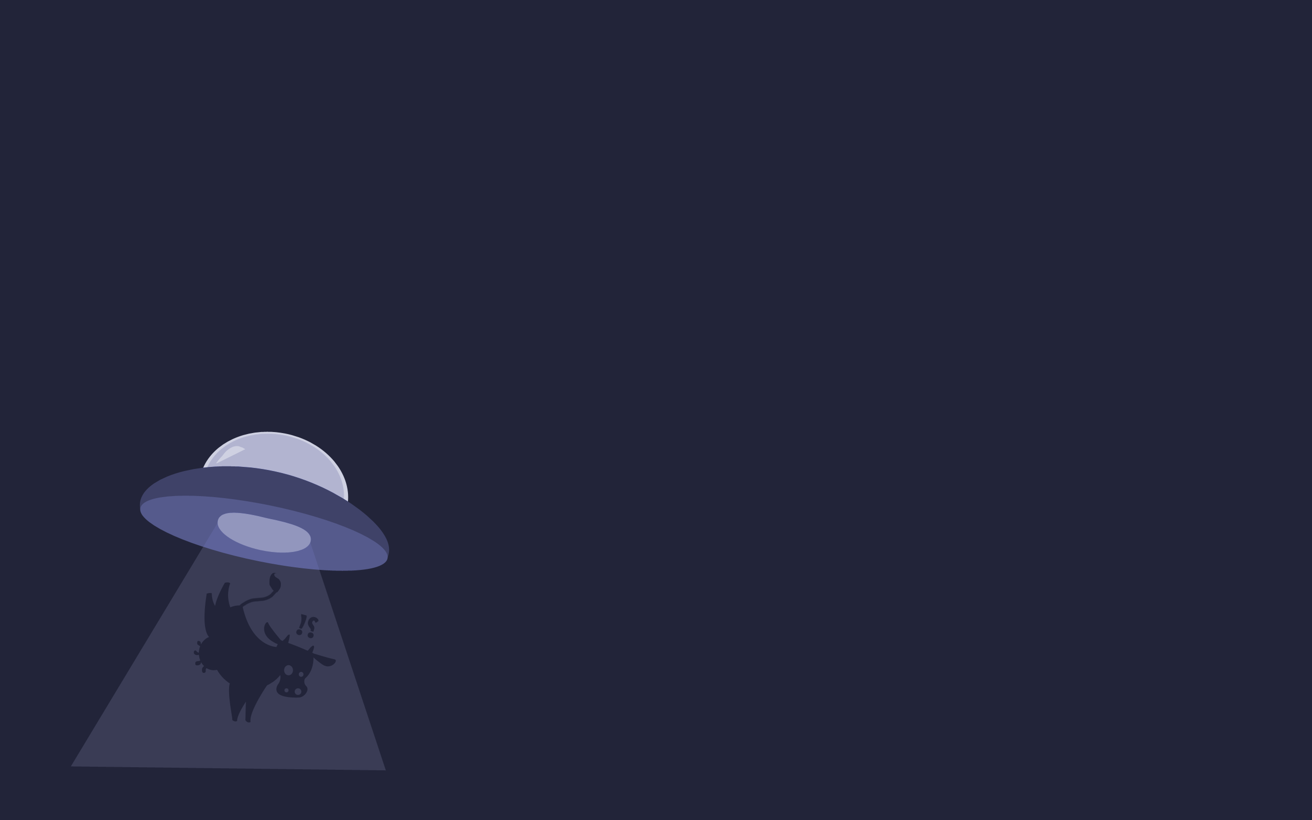 Minimalistic Ufo Takes Cow Wallpapers HD / Desktop and Mobile Backgrounds