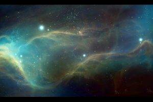 Outer space Nebula clouds