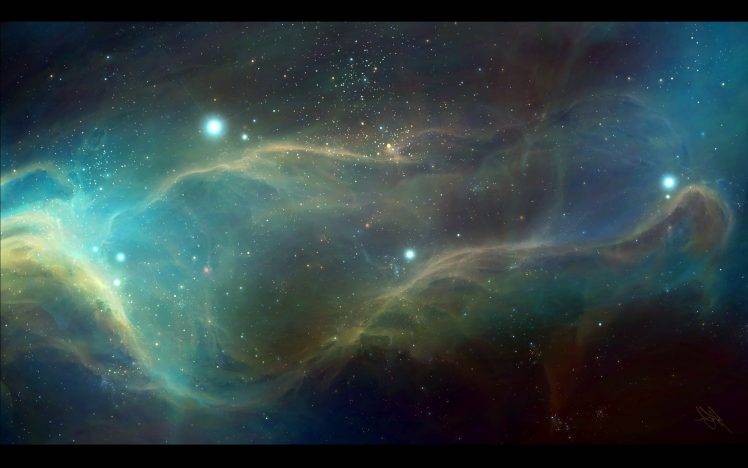 Outer space Nebula clouds HD Wallpaper Desktop Background