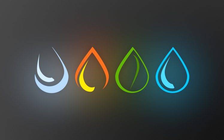 The Four Elements Water – Earth- Fire – Air HD Wallpaper Desktop Background