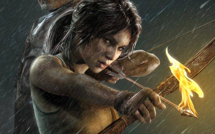 Tomb Raider 2013 Flame Arrow HD Wallpaper Desktop Background