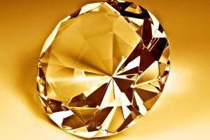 3D Diamond Gold