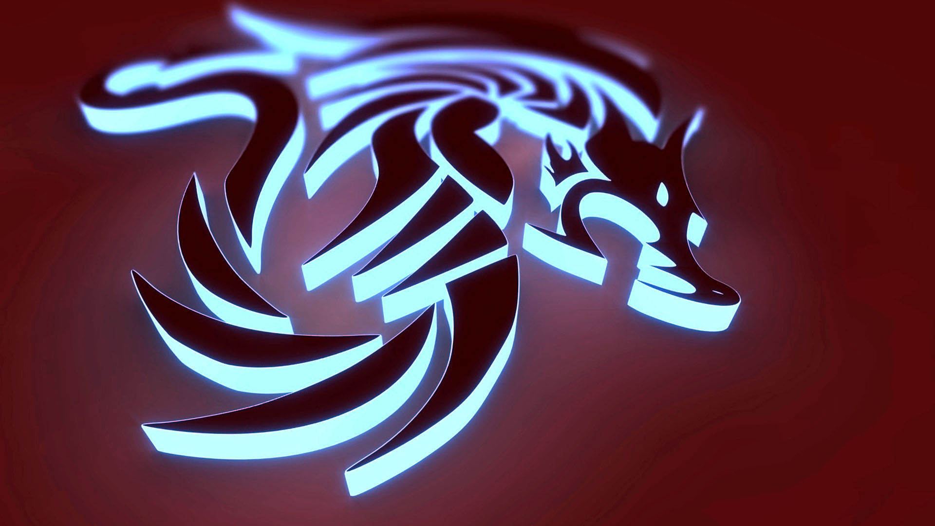 3D Dragon Logo Android Wallpaper
