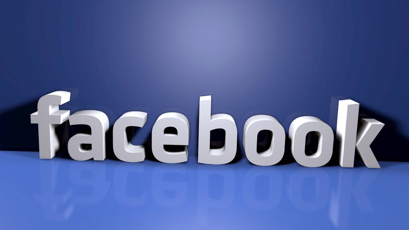 3D Facebook Logo Wallpaper