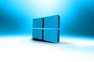 3D Windows 8 Blue