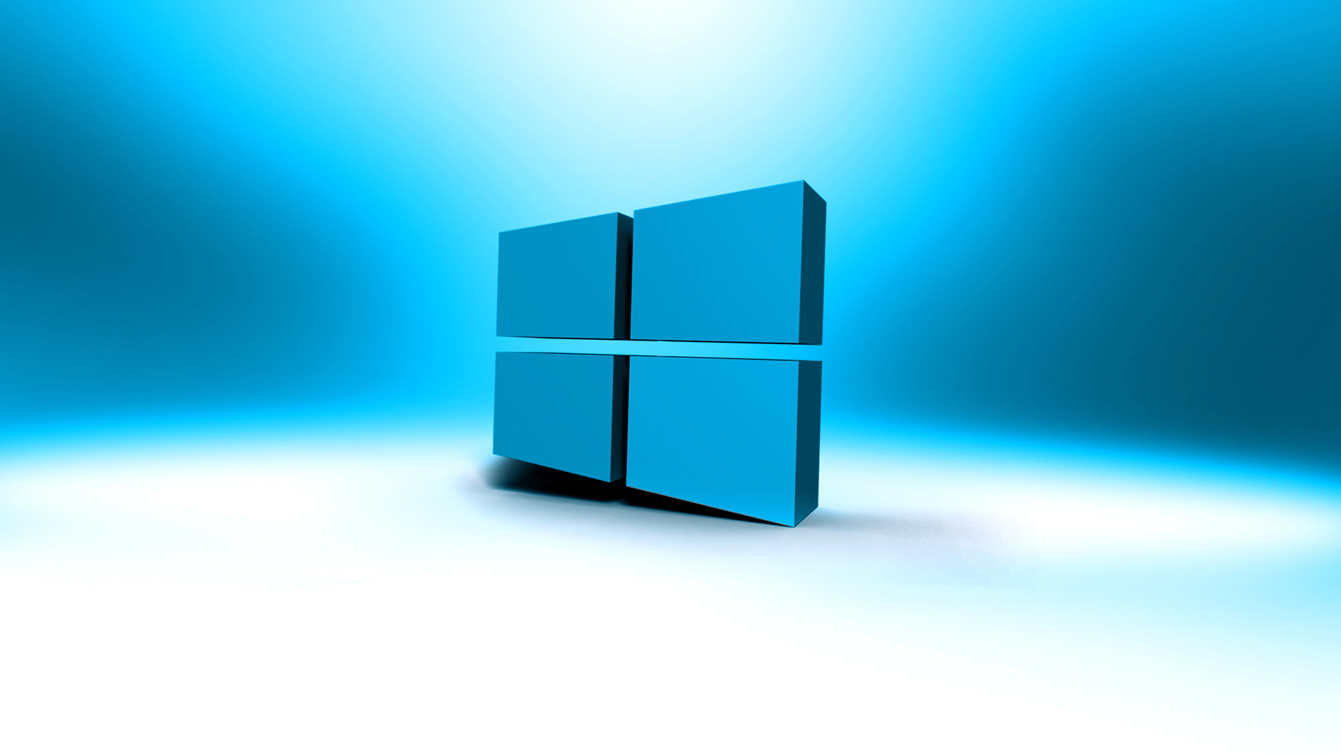 3D Windows 8 Blue Wallpaper