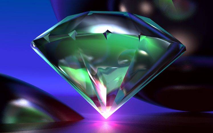 Beautiful 3D Diamond Full HD Wallpaper Desktop Background