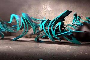 Beautiful 3D Graffiti Desktop