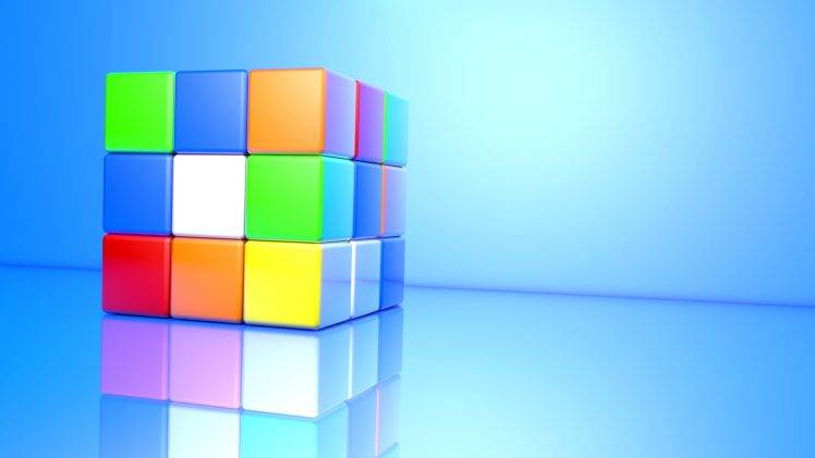Best 3D Rubiks Cube Macro HD Wallpaper Desktop Background