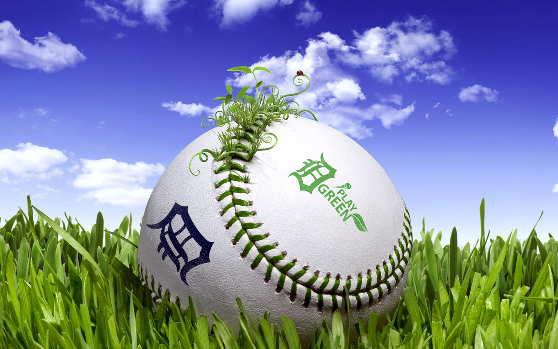 Fantasy Baseball Sport 3D Free Download Wallpaper