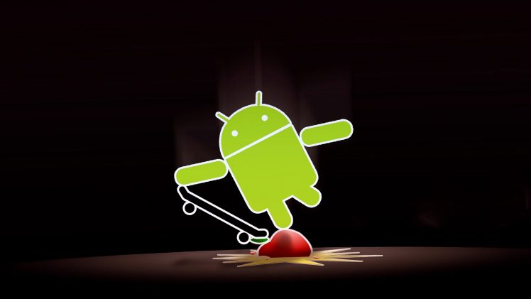 Funny Android Skateboard HD Wallpaper Desktop Background