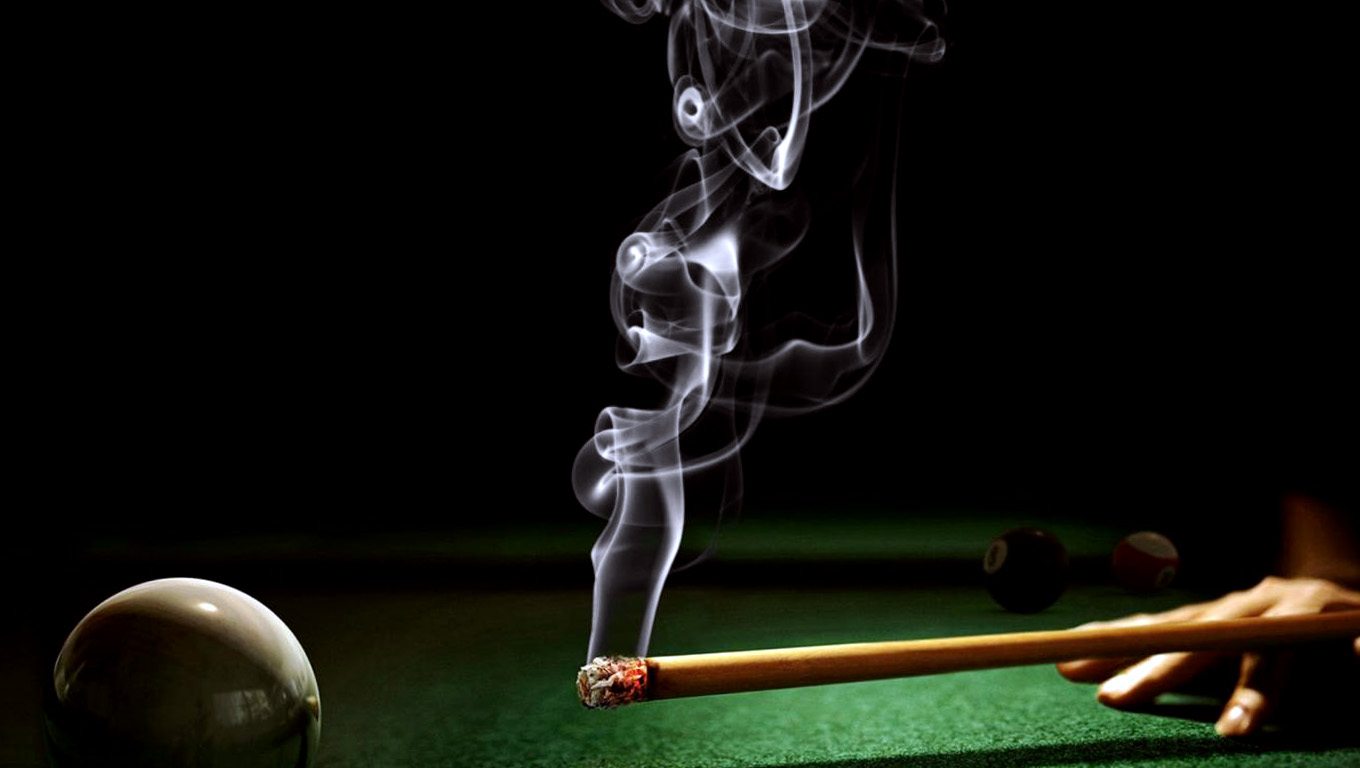 Funny Billiard Smoking Balls Iphone Wallpaper