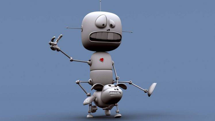 Image of funny robot wallpaper