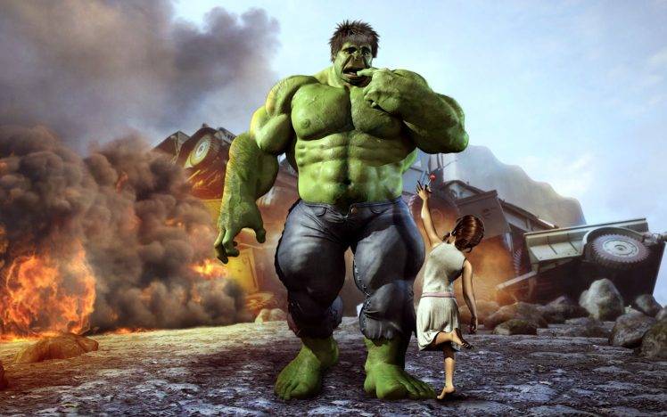 Hulk Cartoon Funny Photos HD Wallpaper Desktop Background