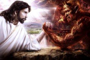 Jesus And Devil Funny High Definition