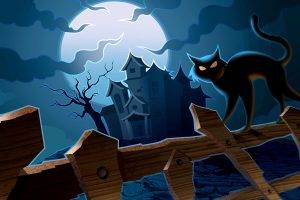 Drak Black Cat Halloween
