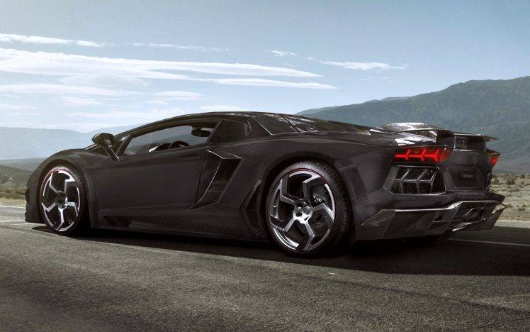 Black Car Lamborghini HD Wallpaper Desktop Background