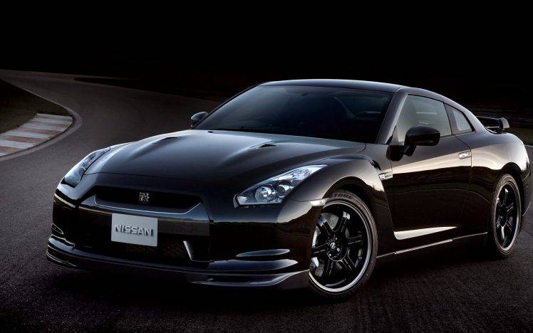 Black Car Nissan GTR HD Wallpaper Desktop Background