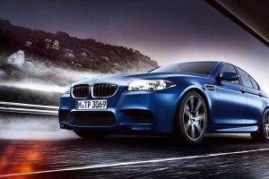 Blue Car BMW M5