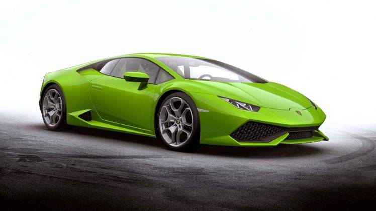 Green Car Lamborghini Huracan HD Wallpaper Desktop Background
