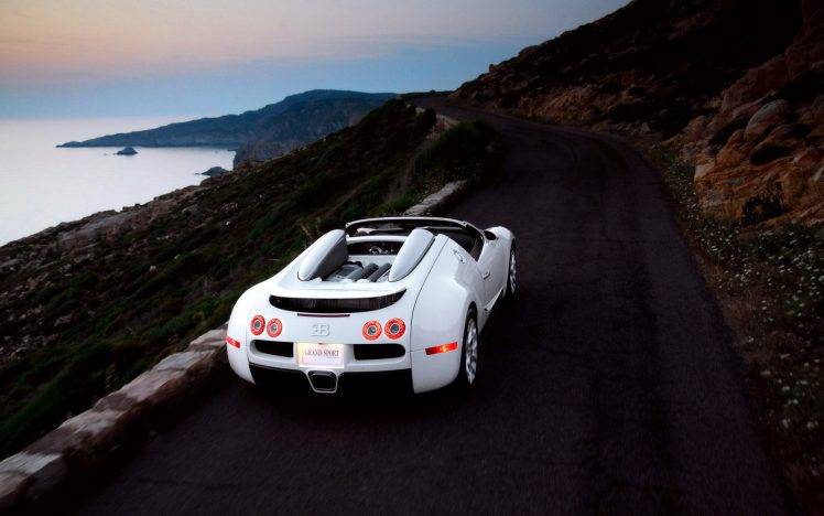 White Bugatti Veyron HD Wallpaper Desktop Background
