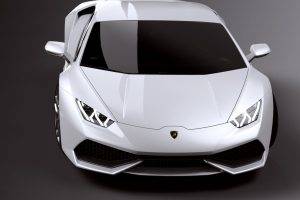 White Car Lamborghini Huracan