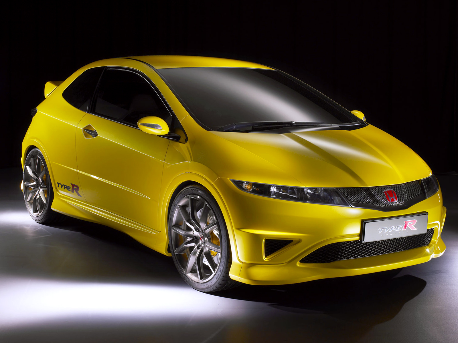 Yellow Honda Car Type R Wallpapers HD / Desktop and Mobile Backgrounds