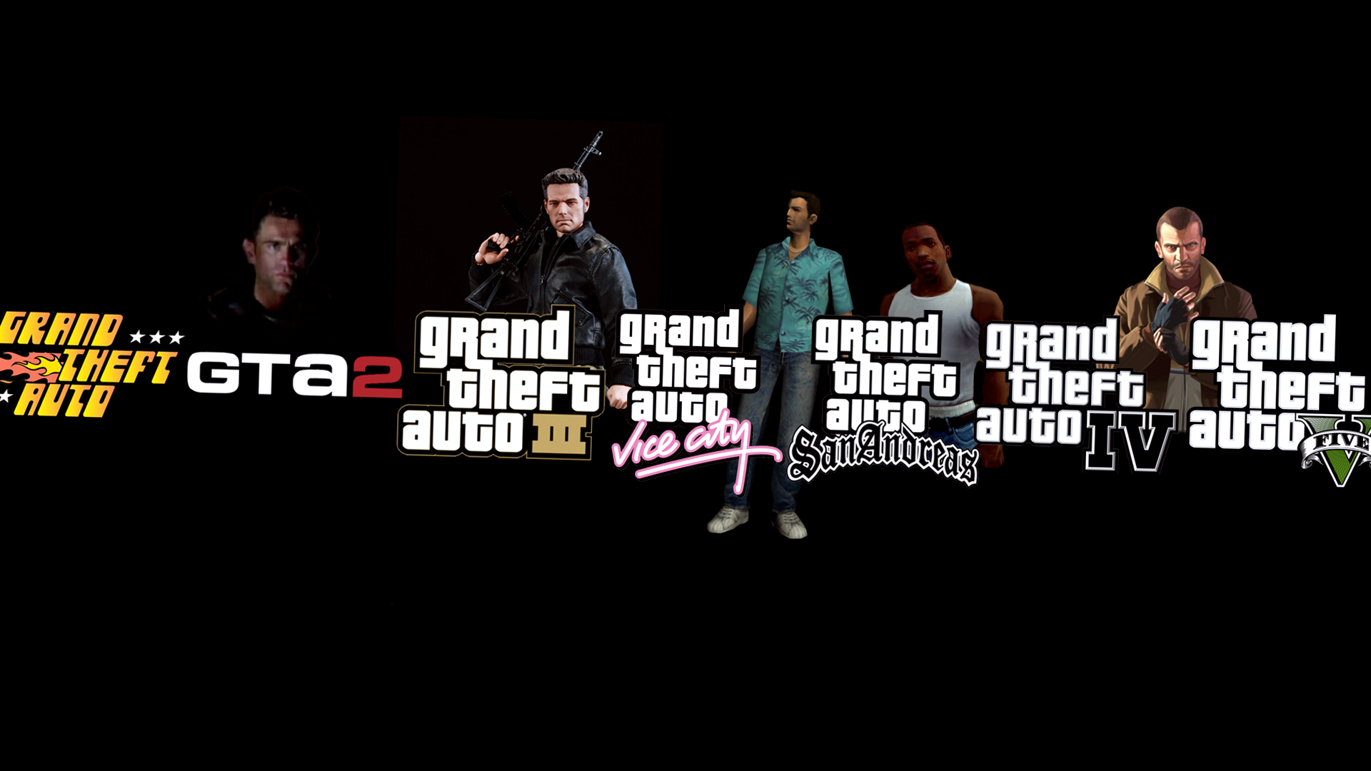 All Grand Theft Auto GTA Wallpaper