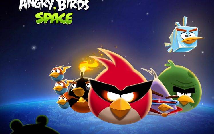 Angry BIrd Space Game HD Wallpaper Desktop Background