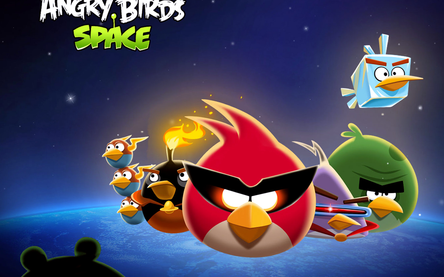 Angry BIrd Space Game Wallpaper