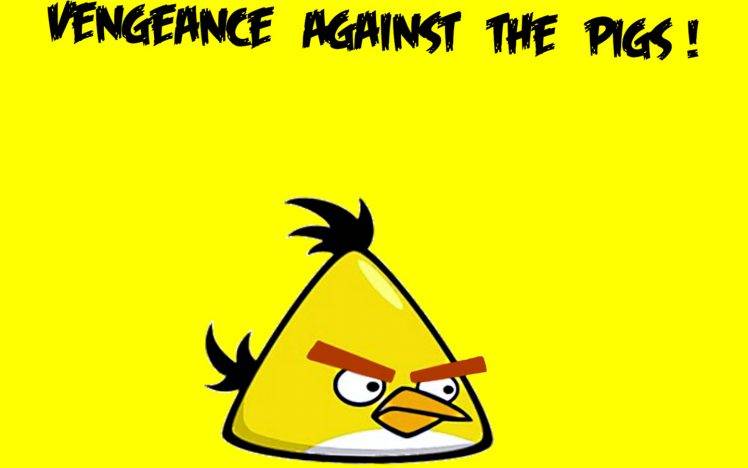 Angry Bird Yellow HD Wallpaper Desktop Background