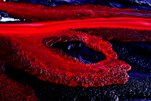 Amazing Black And Red Lava