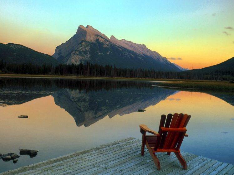 Beautiful Mountain Lake Landscape HD Wallpaper Desktop Background