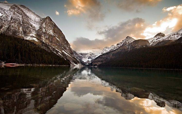 Beautiful Mountain Lake Landscape Desktop HD Wallpaper Desktop Background