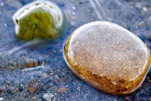 Beautiful Stone Macro On Beach