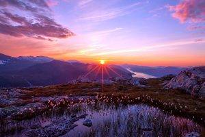 Sunset Mountain Landscape HD