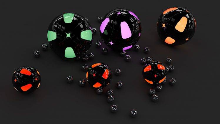 3D cgi Sphere Balls HD Wallpaper Desktop Background