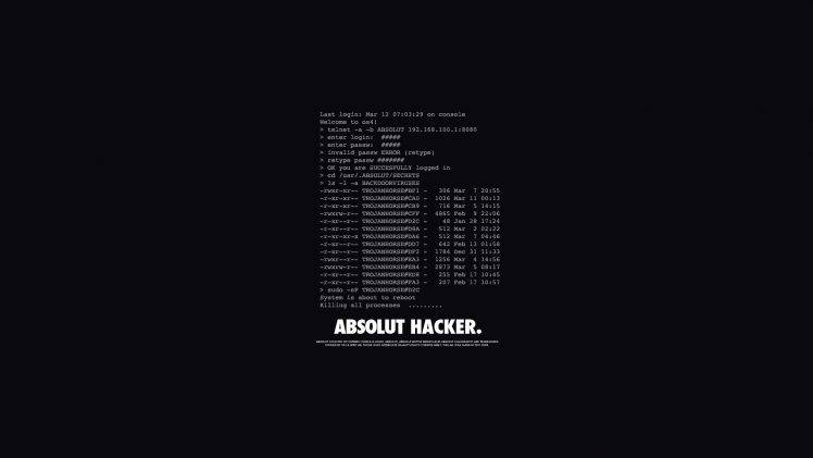Absolut Hacker Wallpapers HD / Desktop