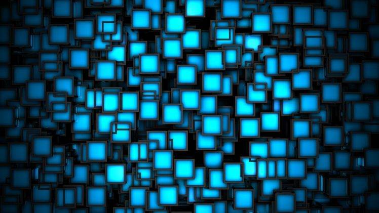 Abstract 3D Pattern Square HD Wallpaper Desktop Background
