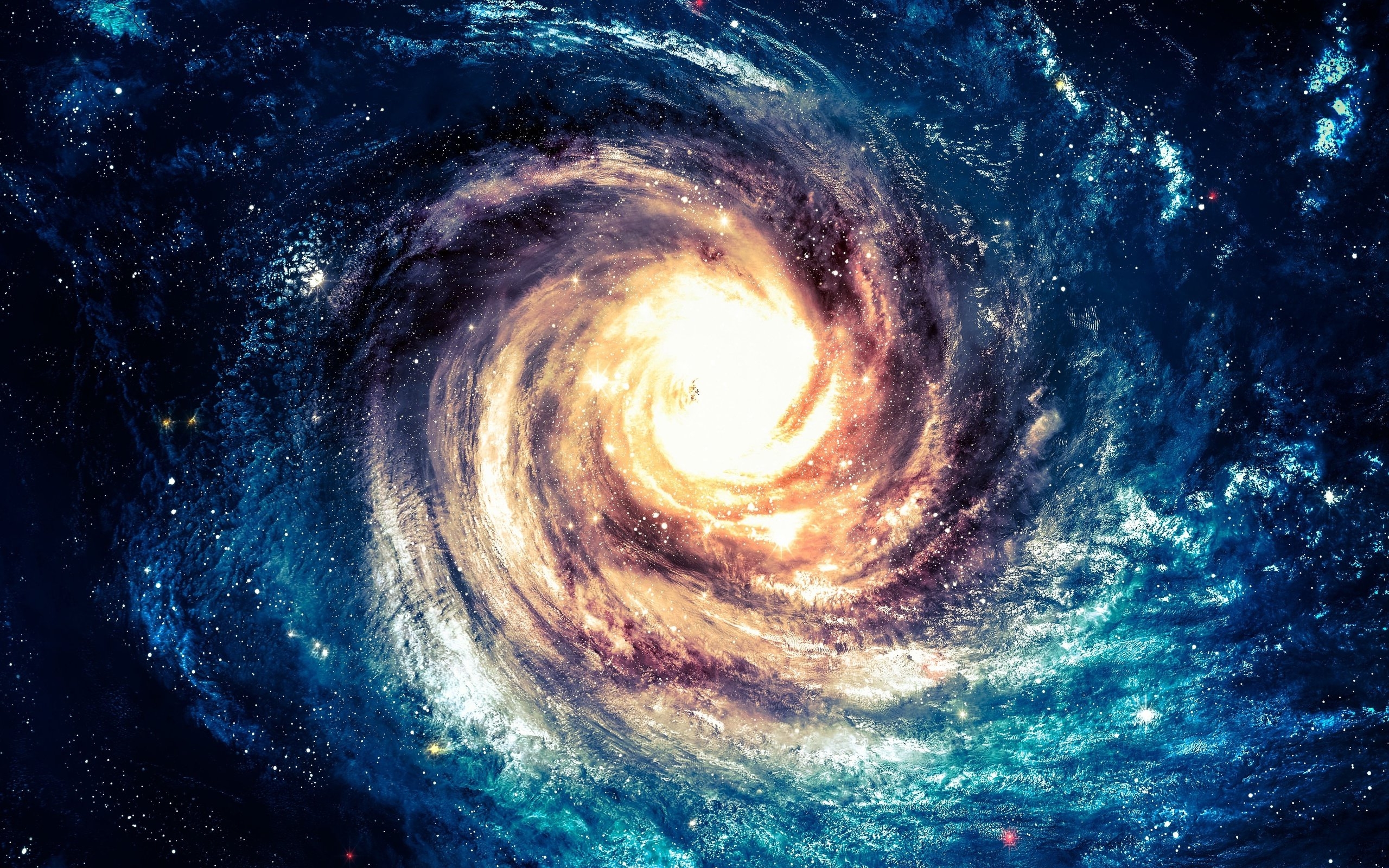 Andromeda Galaxy And Black Hole Wallpaper